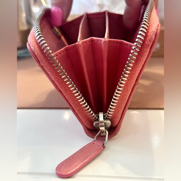 Pink Lambskin Chanel Card Wallet - Picture 9 of 9